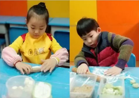 快快乐乐包饺子，欢欢喜喜迎新年——七色光开阳幼小衔接学校庆元旦活动