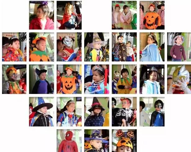 七色光四季青园、武安园、开阳中学组织万圣节活动